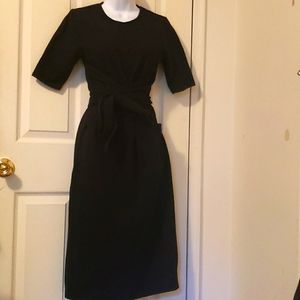 Eshakti black wrap dress